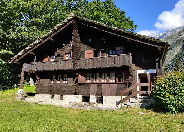 Macugnaga - Accogliente E Tipica Casa Walser Feriehus Staffa