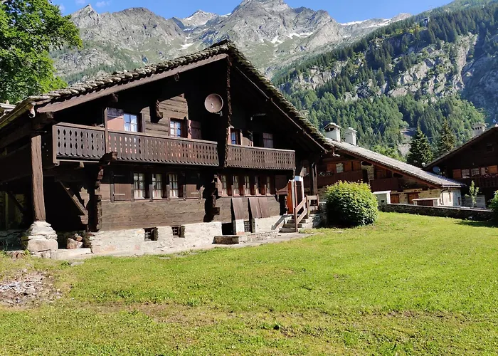 Macugnaga - Accogliente E Tipica Casa Walser Feriehus Staffa